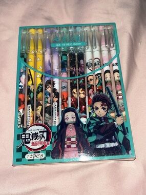 Demon Slayer Anime Pen Set - Teal Packaging